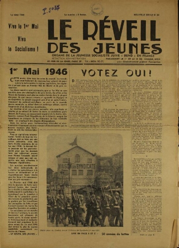 Le Réveil des Jeunes N°30 (01 mai 1946)