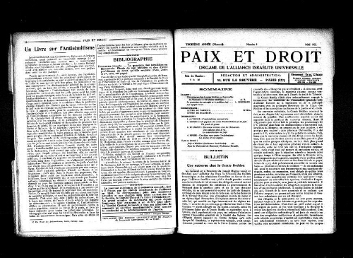 Paix et Droit.  (01/05/1923)