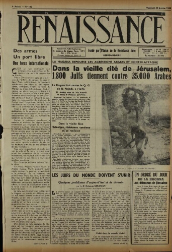 La Nouvelle Renaissance  N°132 (23 janv. 1948)