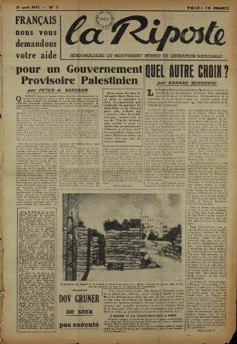La Riposte N°03 (17 avr. 1947)