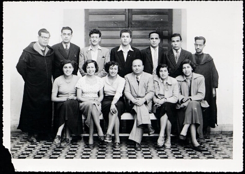 Le personnel enseignant de l'école Corcos, 1948
