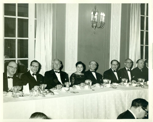 Participants au dîner annuel des American Friends of Alliance Israelite Universelle dans les années soixante