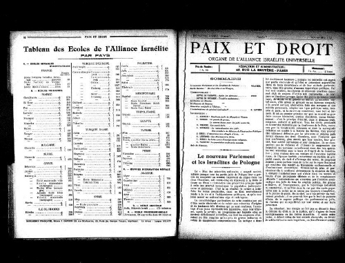 Paix et Droit.  (01/11/1922)