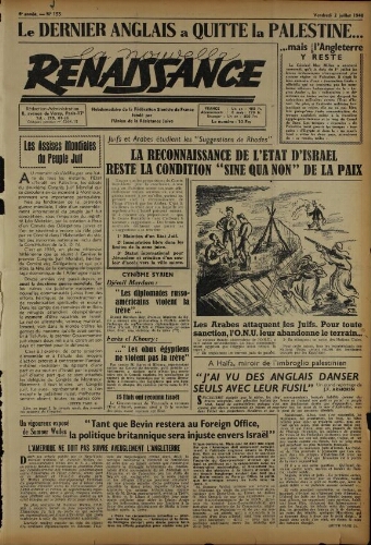 La Nouvelle Renaissance  N°155 (02 juil. 1948)