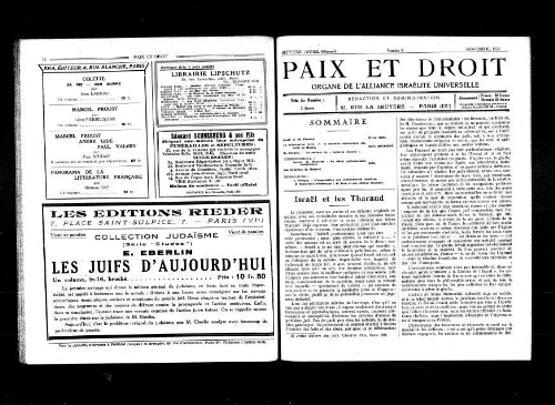 Paix et Droit.  (01/11/1927)