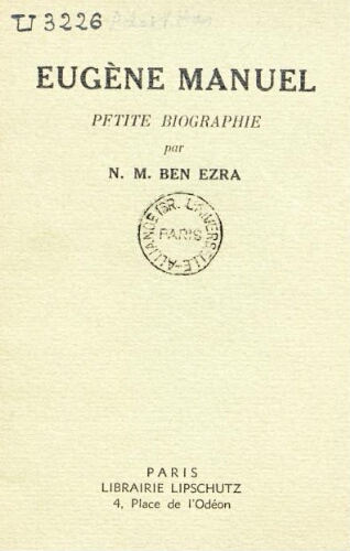 Eugène Manuel : petite biographie