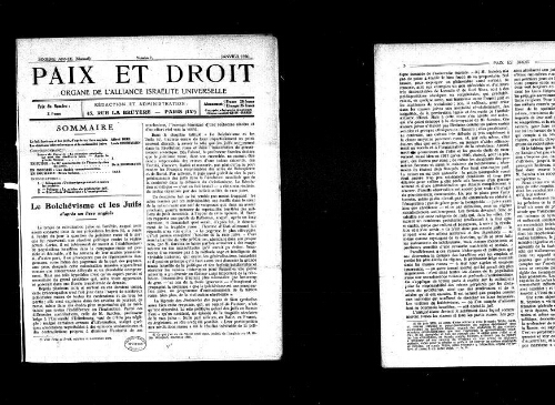 Paix et Droit.  (01/01/1926)