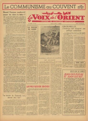 La Voix de l’Orient Vol.04 N°161 (03 janv. 1952)