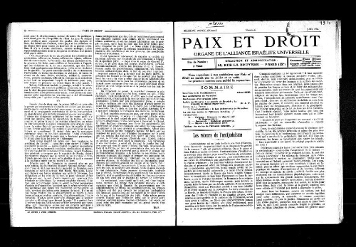Paix et Droit.  (01/06/1936)