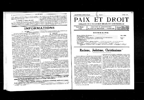 Paix et Droit.  (01/04/1937)