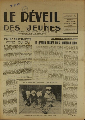 Le Réveil des Jeunes N°18 (15 oct. 1945)