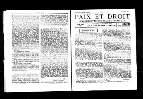 Paix et Droit.  (01/10/1935)