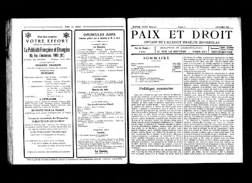 Paix et Droit.  (01/10/1926)