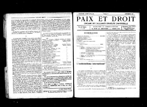 Paix et Droit.  (01/11/1923)