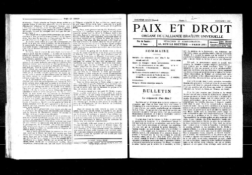 Paix et Droit.  (01/11/1932)