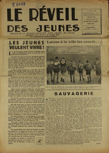 Le Réveil des Jeunes N°11 (15 juin 1945)