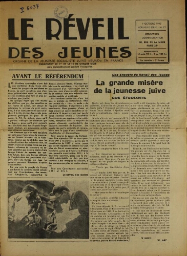 Le Réveil des Jeunes N°17 (01 oct. 1945)