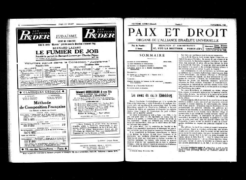 Paix et Droit.  (01/11/1928)