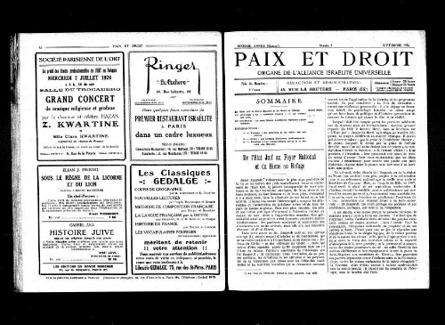 Paix et Droit.  (01/09/1926)