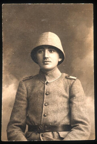 Albert Cohen en uniforme, Officier de réserve (intendance) à Constantinople