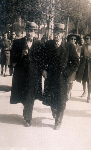 Vittorio Isacco, à gauche, et son frère Nissim