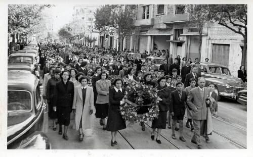 Funérailles de Mme Penso dans les rues de Beyrouth
