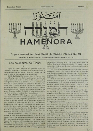 Hamenora. septembre 1925 - Vol 03 N° 07