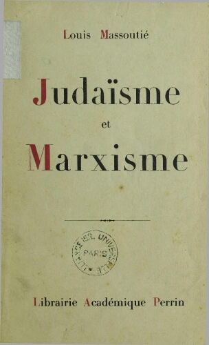 Judaisme et marxisme