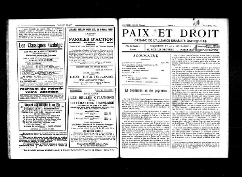 Paix et Droit.  (01/10/1927)