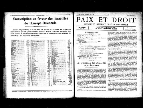 Paix et Droit.  (01/10/1922)