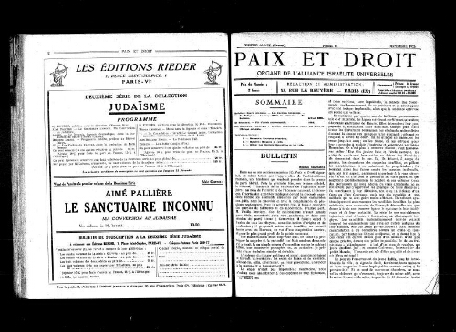 Paix et Droit.  (01/12/1926)