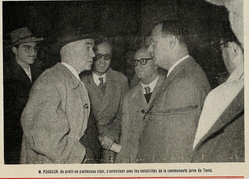 M. Pougatch s'entretient avec les représentants de la communauté juive de Tunis
