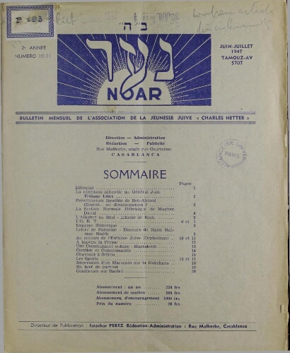 Noar. Vol. 02 N° 10-11 (Juin 1947)
