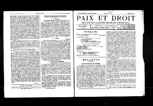 Paix et Droit.  (01/04/1934)