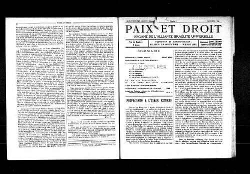 Paix et Droit.  (01/02/1934)