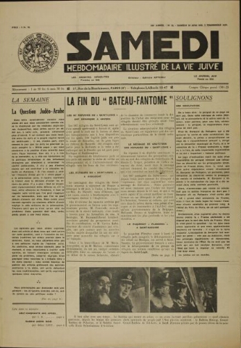 Samedi N°22 ( 24 juin 1939 )
