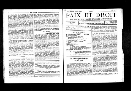 Paix et Droit.  (01/06/1934)