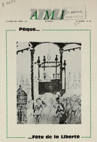 Ami : Mensuel pour la Jeunesse. Vol.16 N°218 (15 avr. 1965)