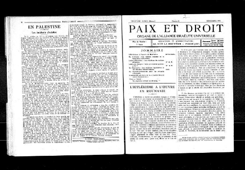 Paix et Droit.  (01/12/1933)