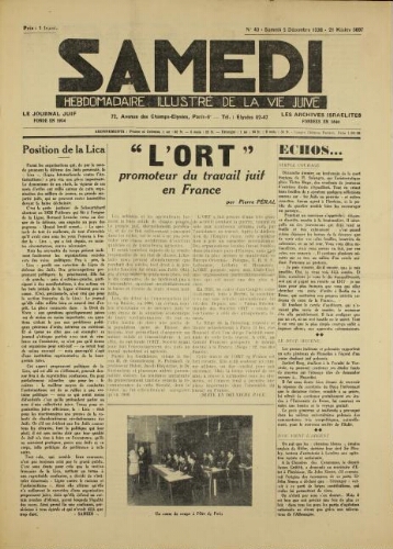 Samedi N°41 ( 05 décembre 1936 )