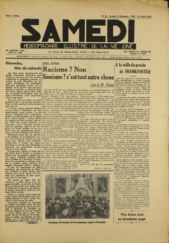 Samedi N°42 ( 12 décembre 1936 )