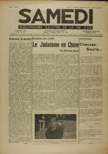 Samedi N°45 ( 31 décembre 1937 )