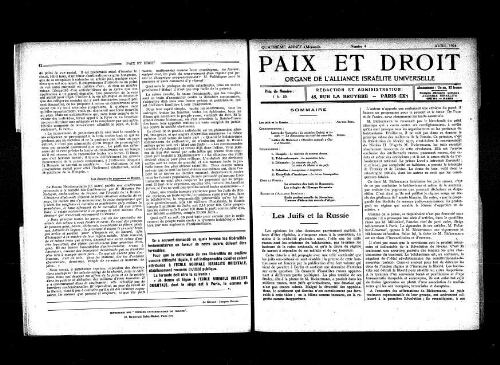 Paix et Droit.  (01/04/1924)