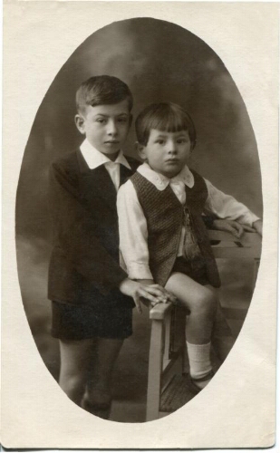 Isaac Papo et son frère Albert né le 20 mai 1920