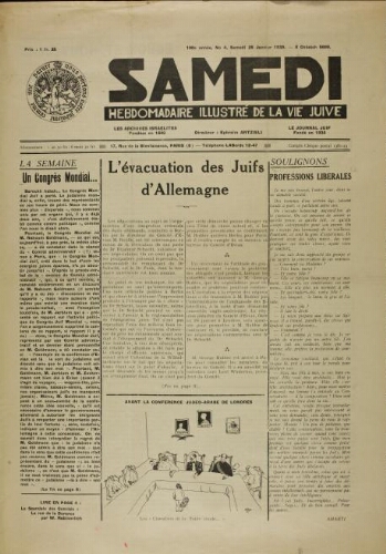 Samedi N°04 ( 28 janvier 1939 )