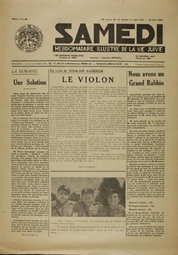 Samedi N°10 ( 11 mars 1939 )