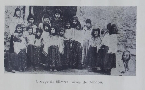 Groupe de fillettes juives de Debdou